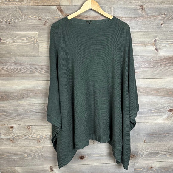 Lululemon Wool Be Cozy Dark Olive Green Poncho - Picture 3 of 5